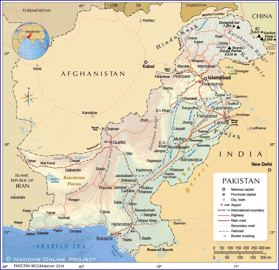 Political Map of Pakistan - Nations Online Project