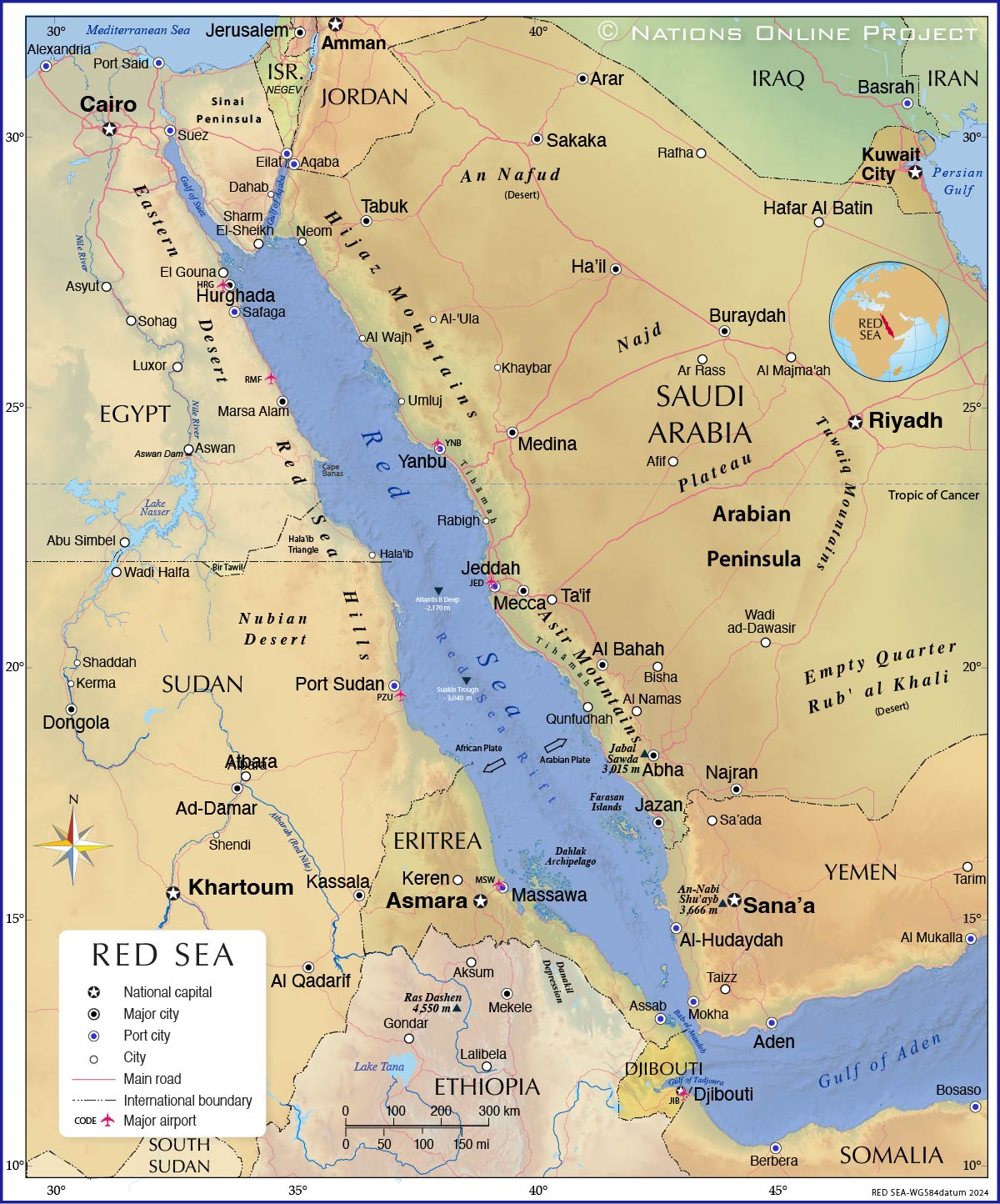 Red Sea Map M 