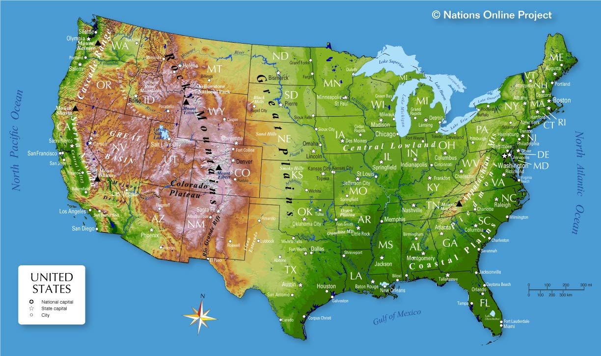 USA Topographic Map 1200 