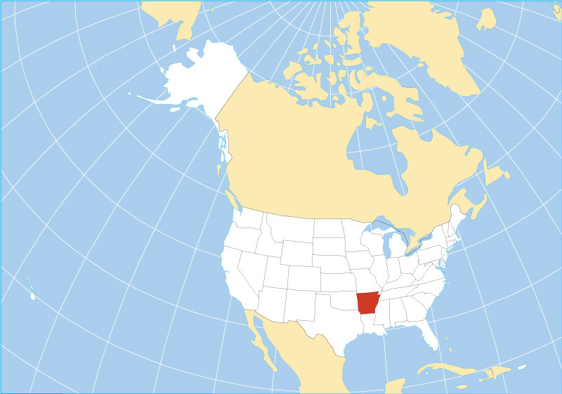 Arkansas Location Map 