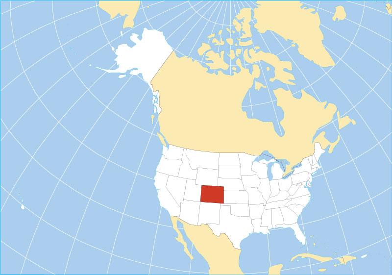 Colorado On Usa Map Map of the State of Colorado, USA   Nations Online Project