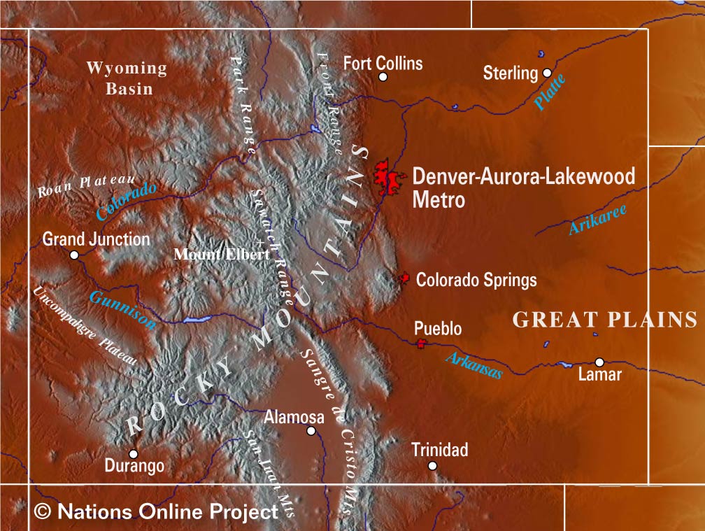 Colorado Topographic Map 