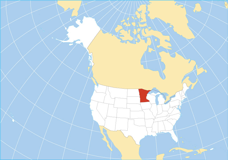 where is minnesota on the map Map Of The State Of Minnesota Usa Nations Online Project where is minnesota on the map
