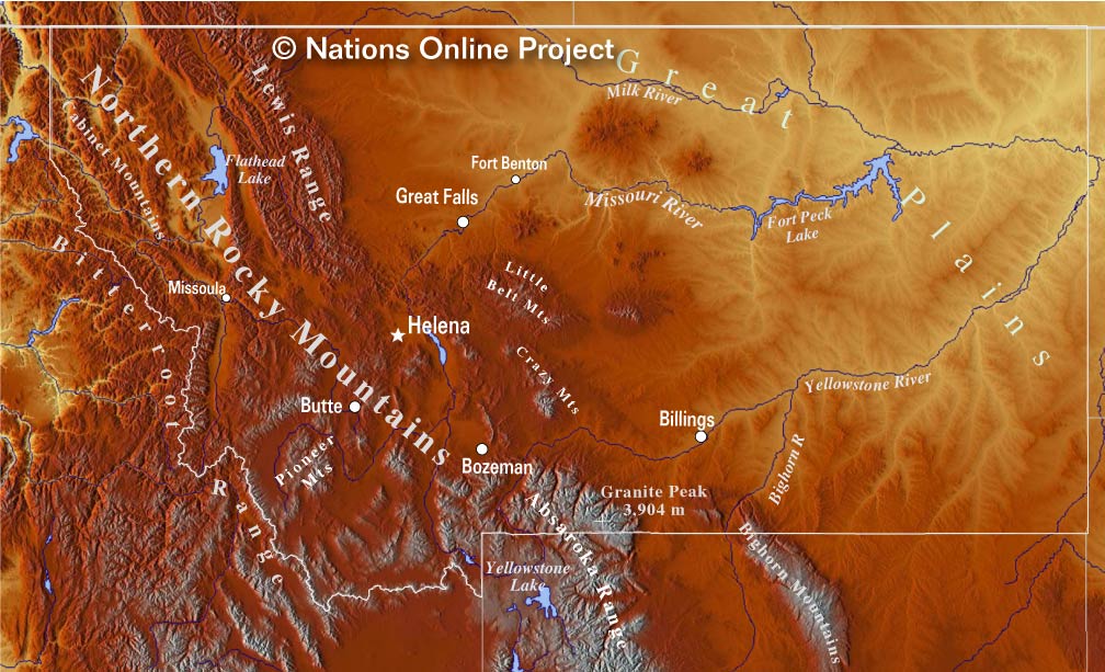 30 Map Of Mountain Ranges In Montana - Maps Online For You