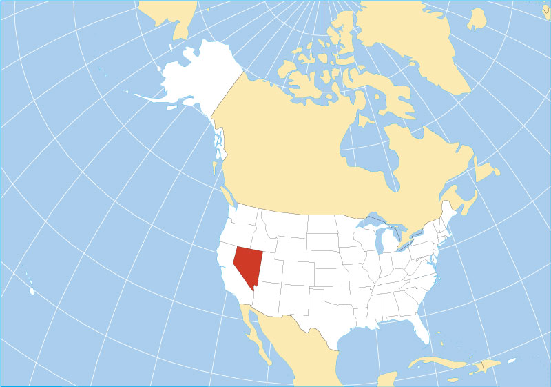 Map of Nevada State, USA - Nations Online Project