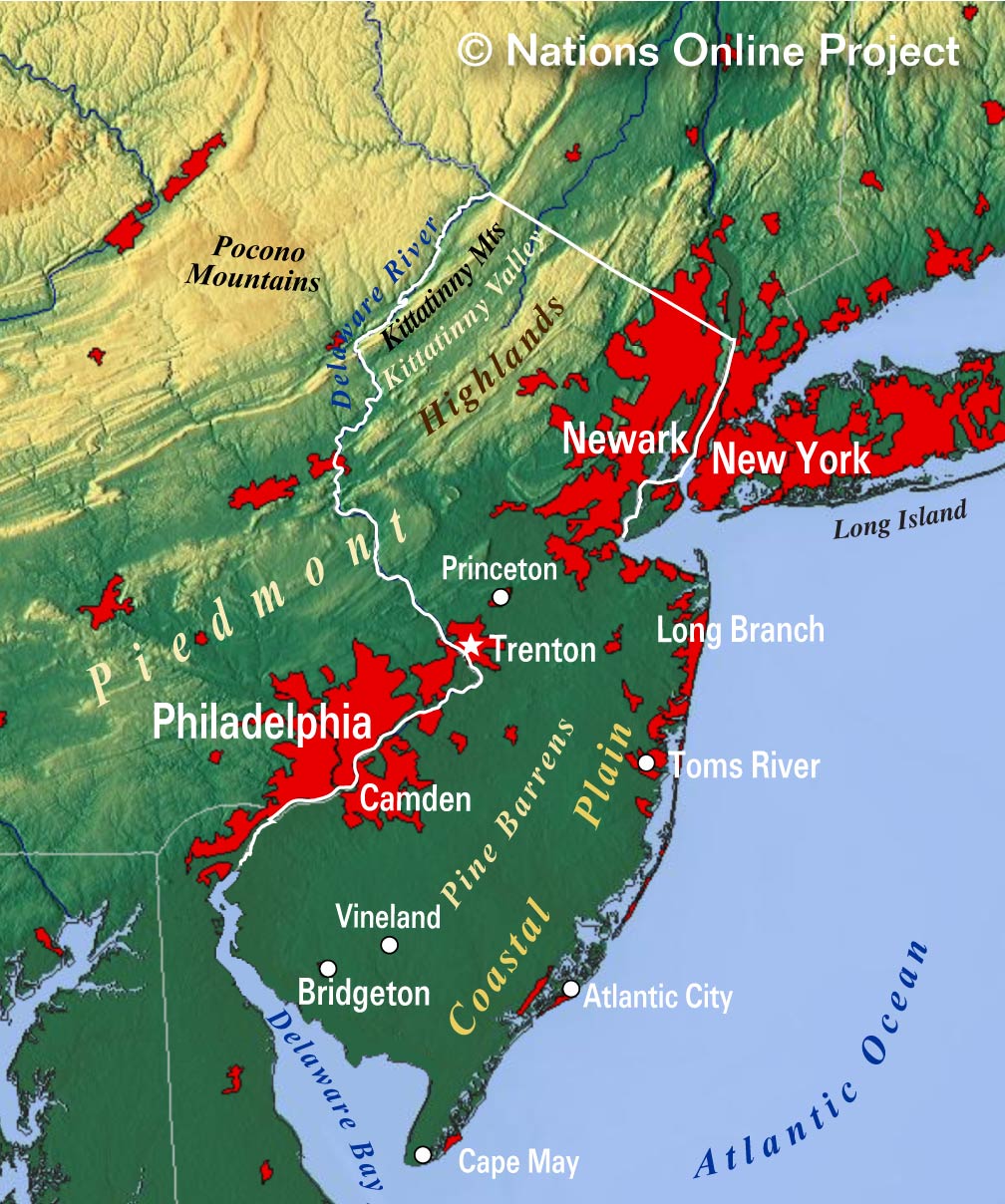 map of philadelphia and new jersey