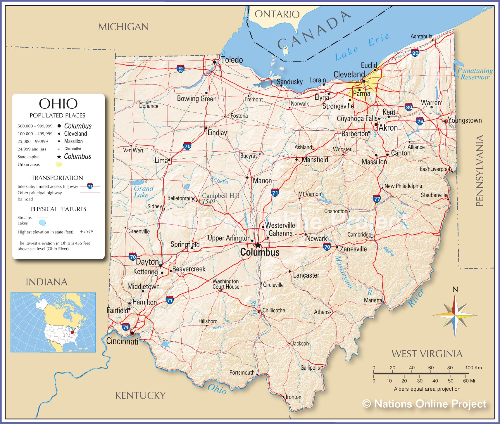 Ohio Map 