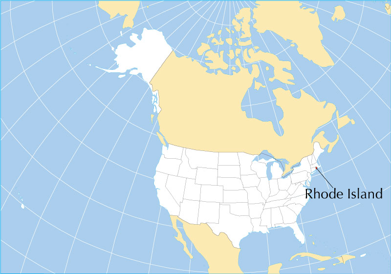 Map of the State of Rhode Island, USA - Nations Online Project