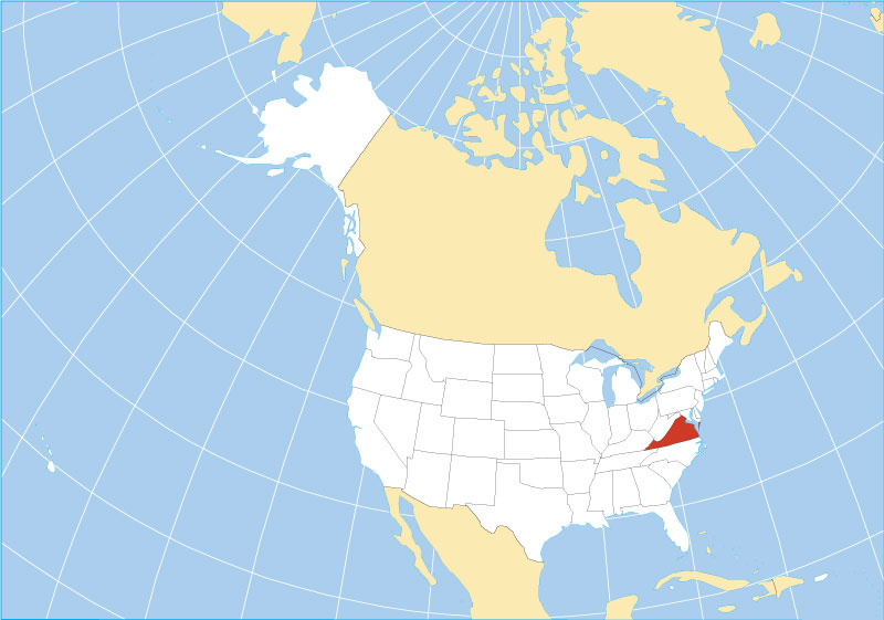 Virginia Location Map 