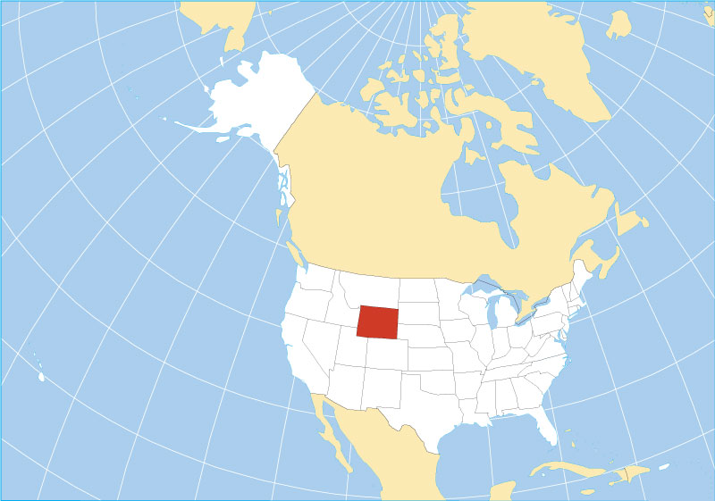 Wyoming Location Map 