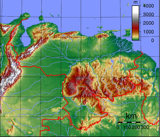 Detailed Map of Venezuela - Nations Online Project