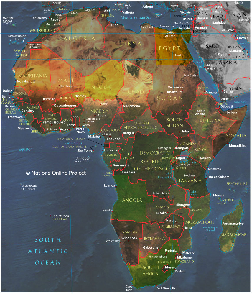 africa political features