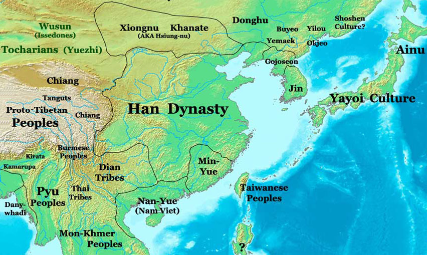 Chinese Dynasty Map