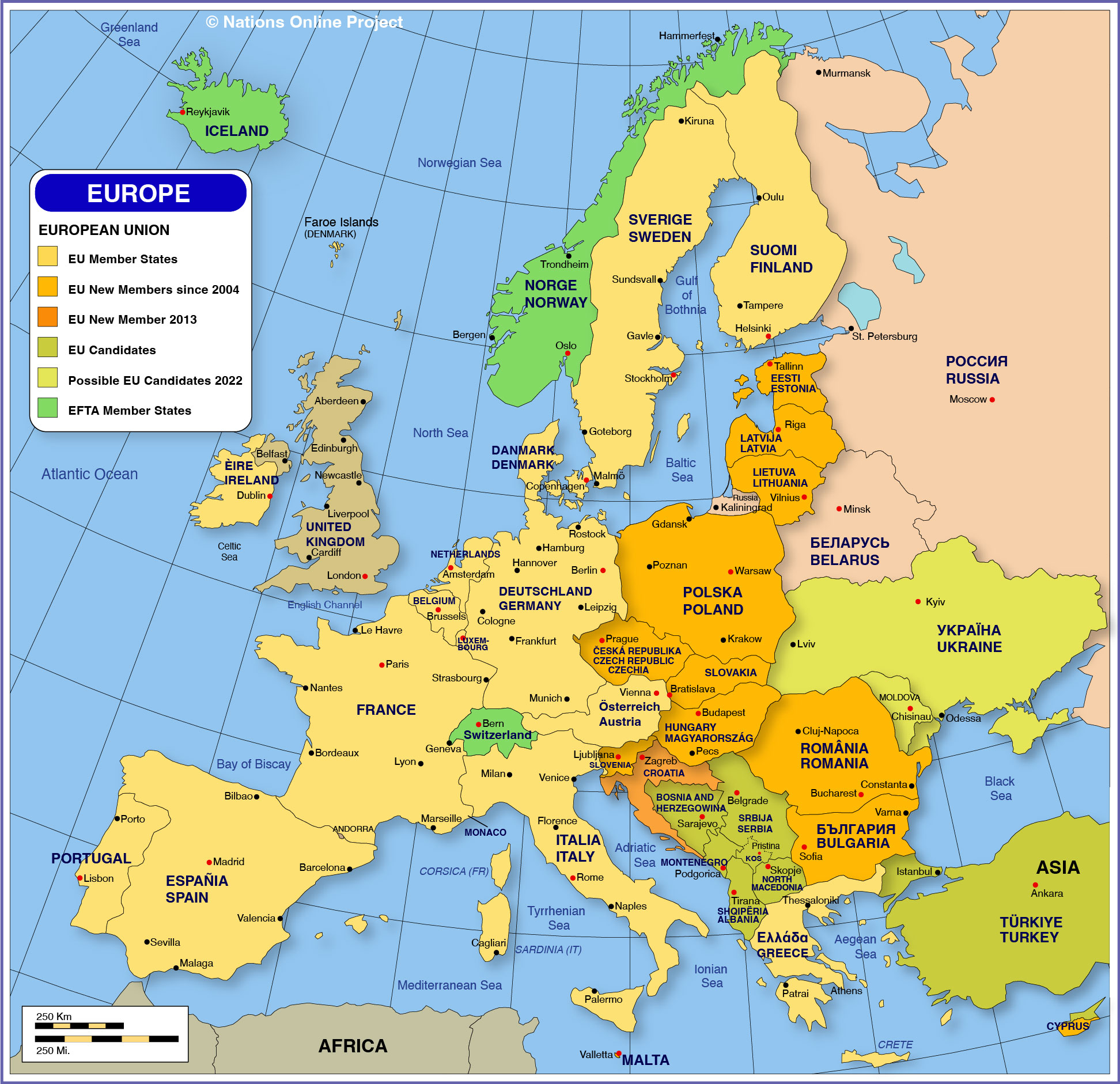 European Union Map 2022