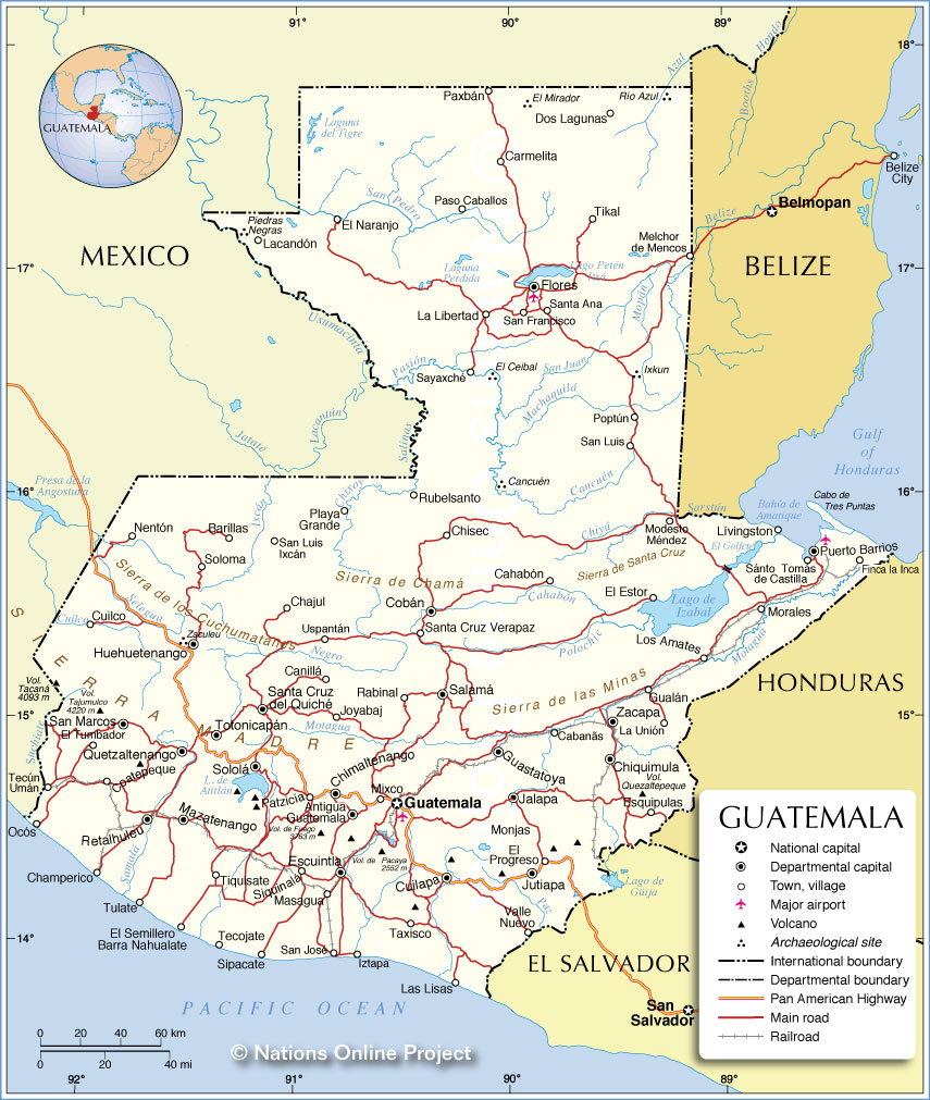 Political Map of Guatemala - Nations Online Project