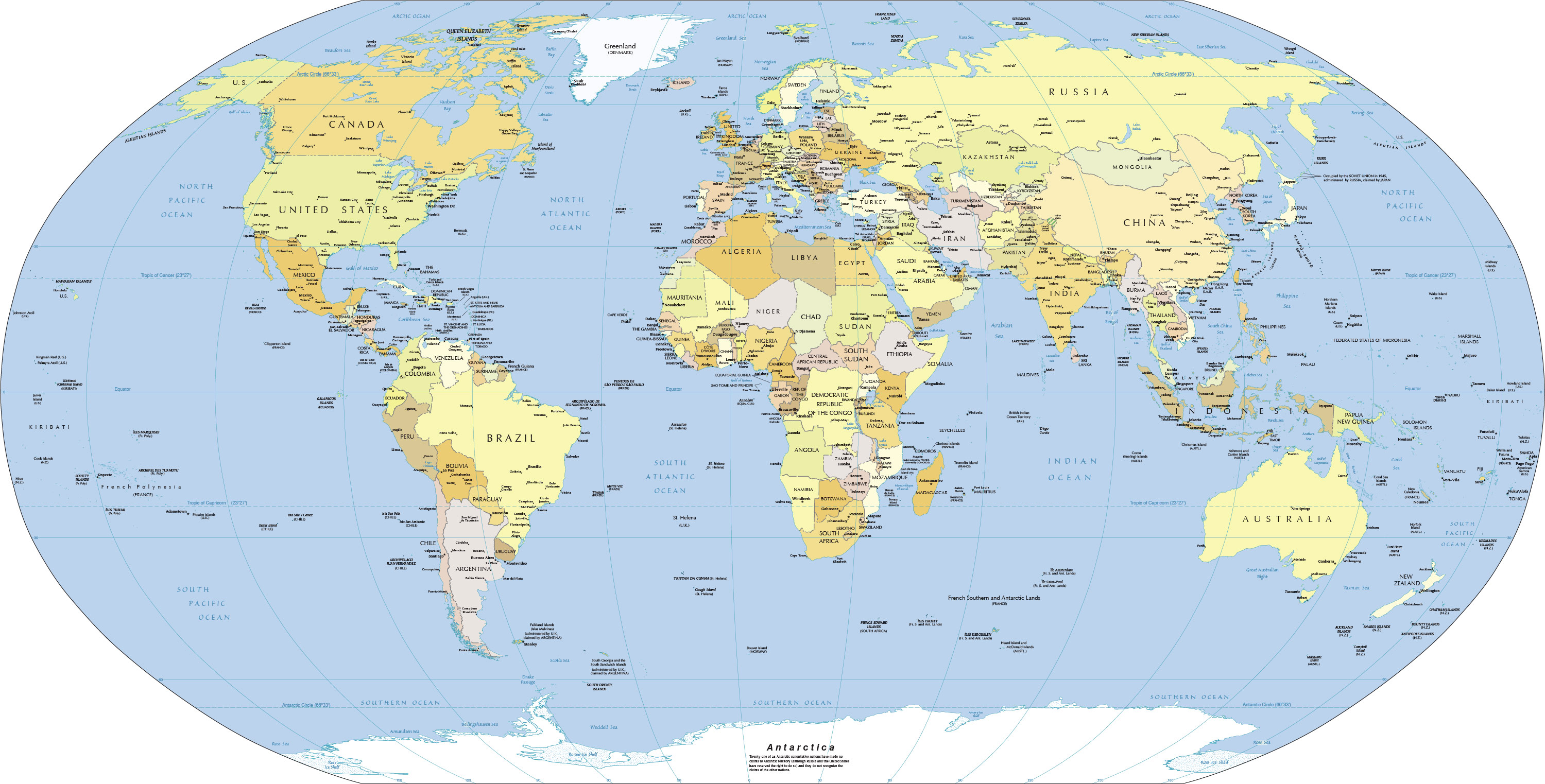 Political Map Of The World World Map   Political Map of the World 2013   Nations Online Project